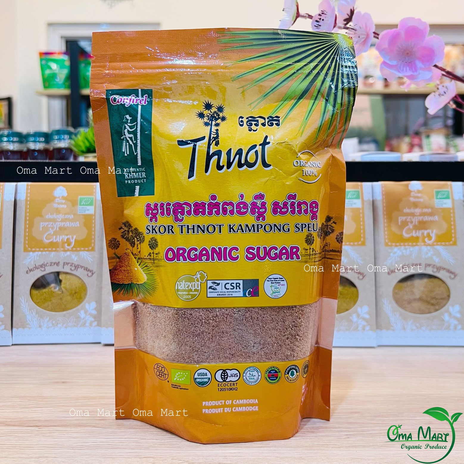 Đường thốt nốt hữu cơ confirel 500g