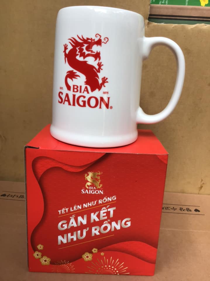 Ly sứ uống bia 500ml minh long 1