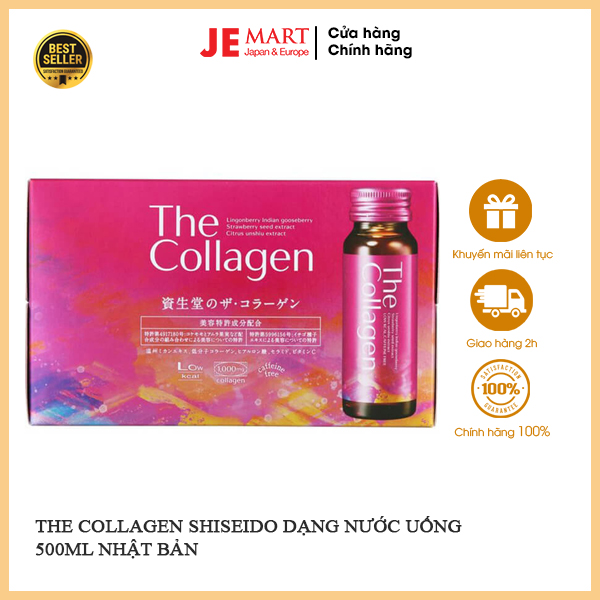 Collagen Dạng Nước Nội Địa Nhật (Hộp 10 Chai x 50ml) (tuổi 25+)