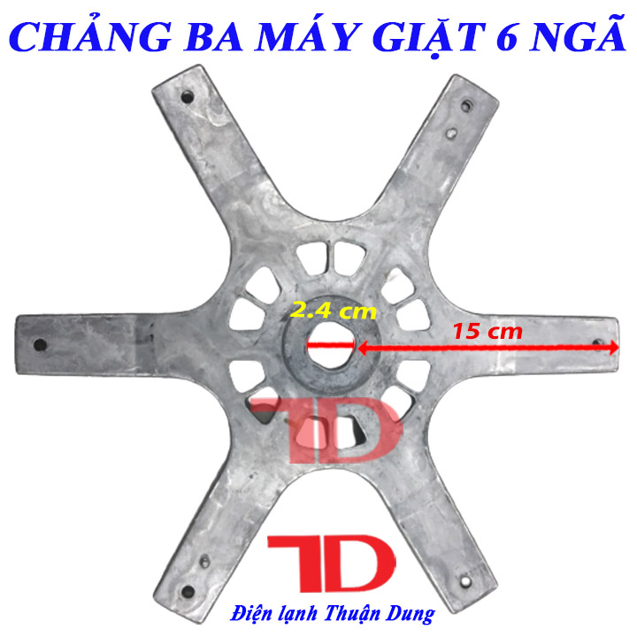 Chảng Ba Máy Giặt 6 ngã mẫu 38, Càng Máy Giặt 6 ngã - Điện Lạnh Thuận Dung