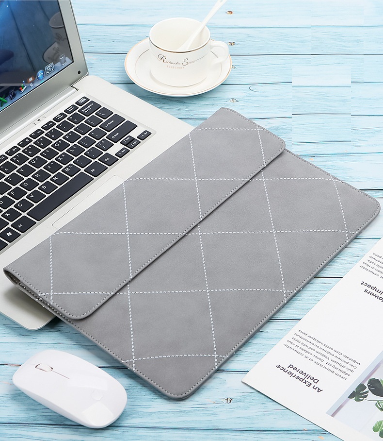Bao da túi da cặp da chống sốc cho Macbook Laptop