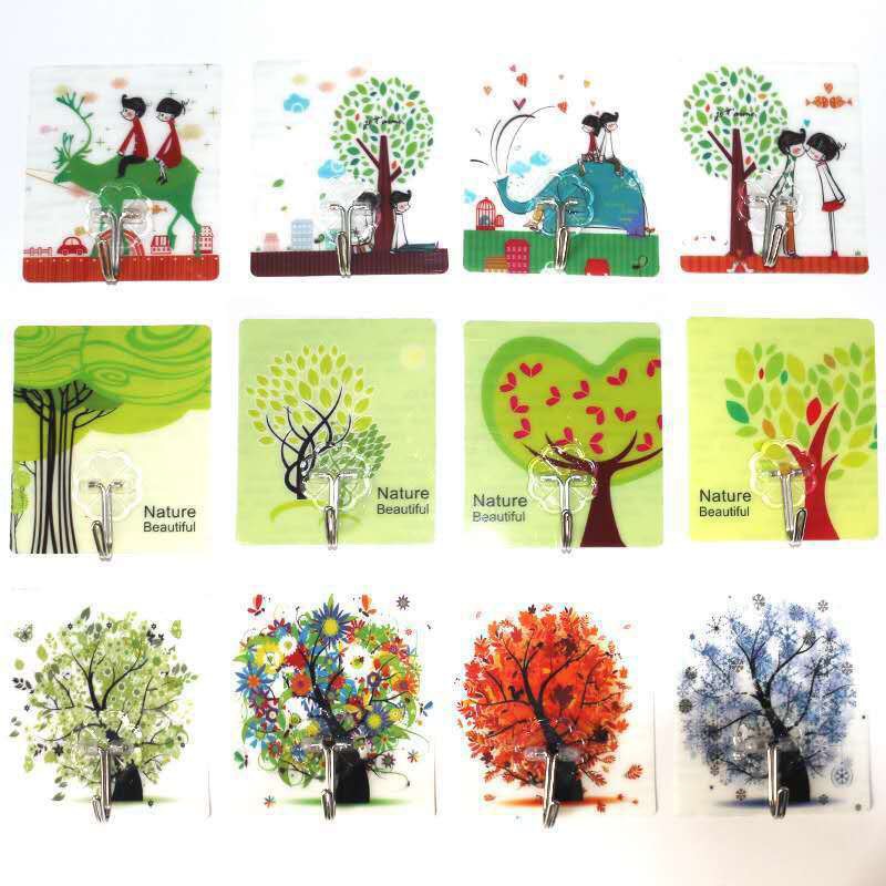 Móc Dán Tường 3D Bộ 10 Chiếc Siêu Chắc Chắn