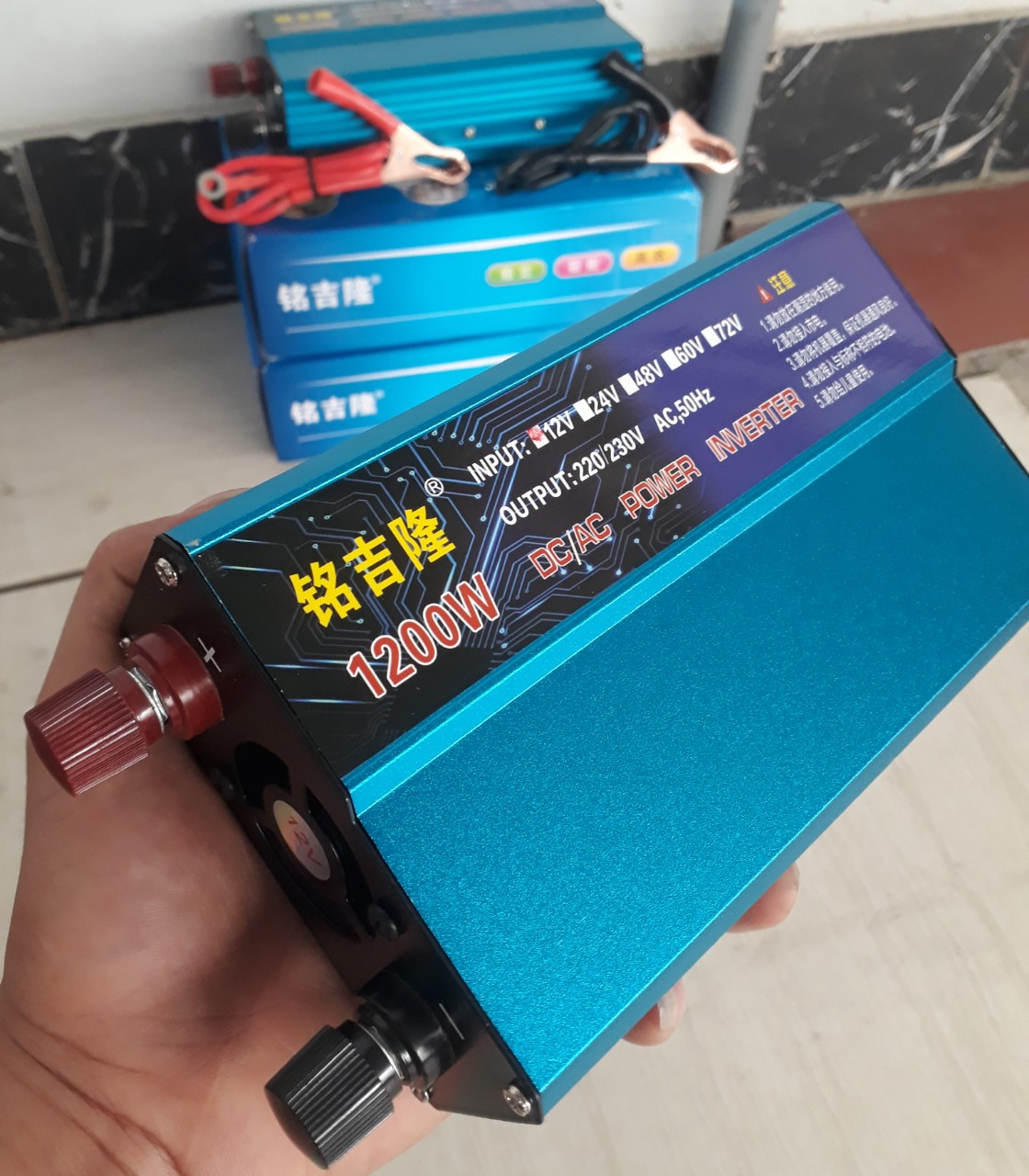 Bộ kích 12v lên 220v, công suất 1200w