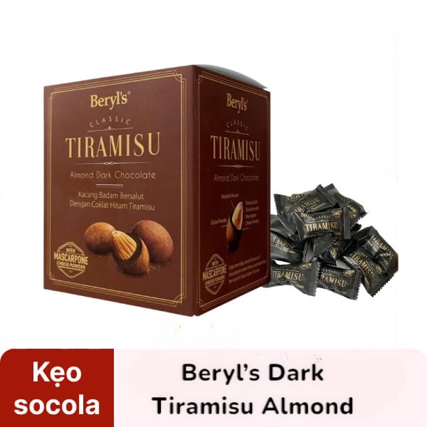 KẸO SOCOLA BERYLS DARK TIRAMISU ALMOND 100GR - 27707