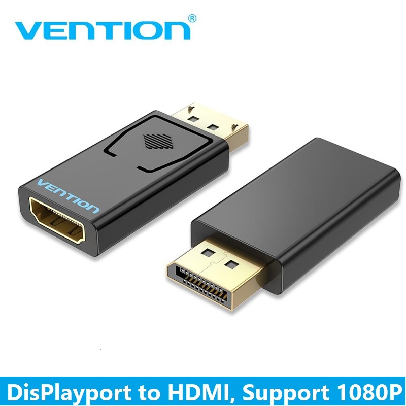 Adapter - Đầu chuyển đổi Displayport DP Male To HDMI Female Adapter Chuyển Đổi Video Kết Nối Phù Hợp Với MacBook Pro Air, PC, Laptop hiệu Vention HBKB0