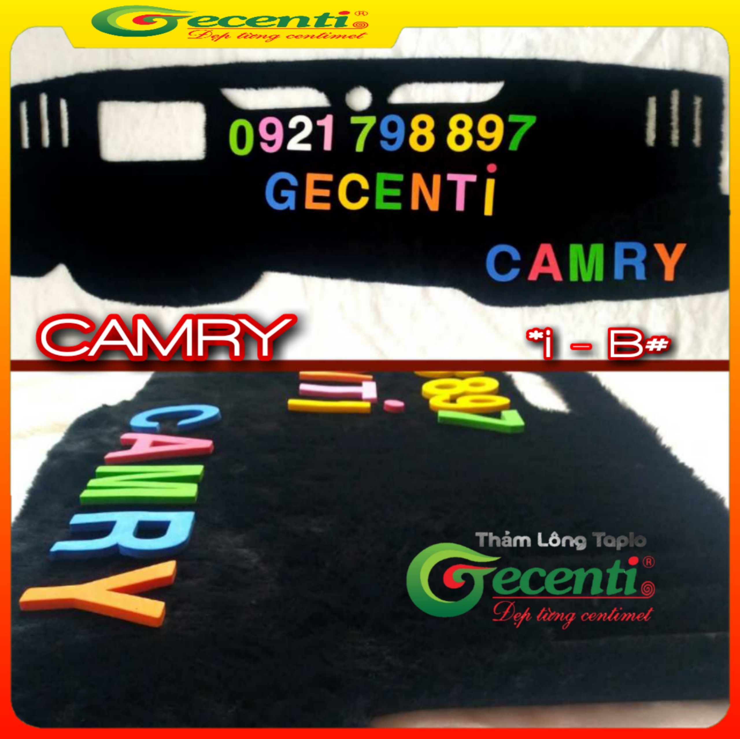 Thảm taplo lông thú cao cấp camry-thương hiệu gecenti