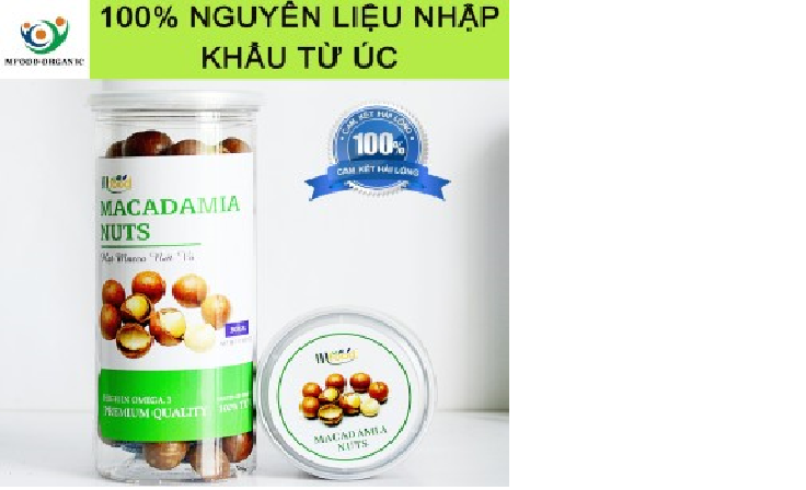 Macca nứt vỏ tự nhiên hũ 500g - thương hiệu mfood