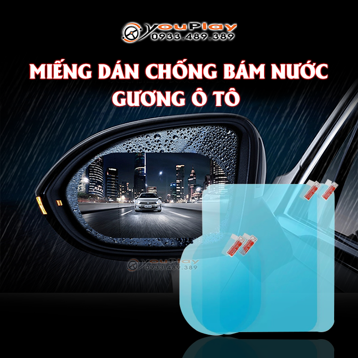 Bộ miếng dán kính chống nước - Miếng dán gương chống nước hiệu quả dành cho ô tô