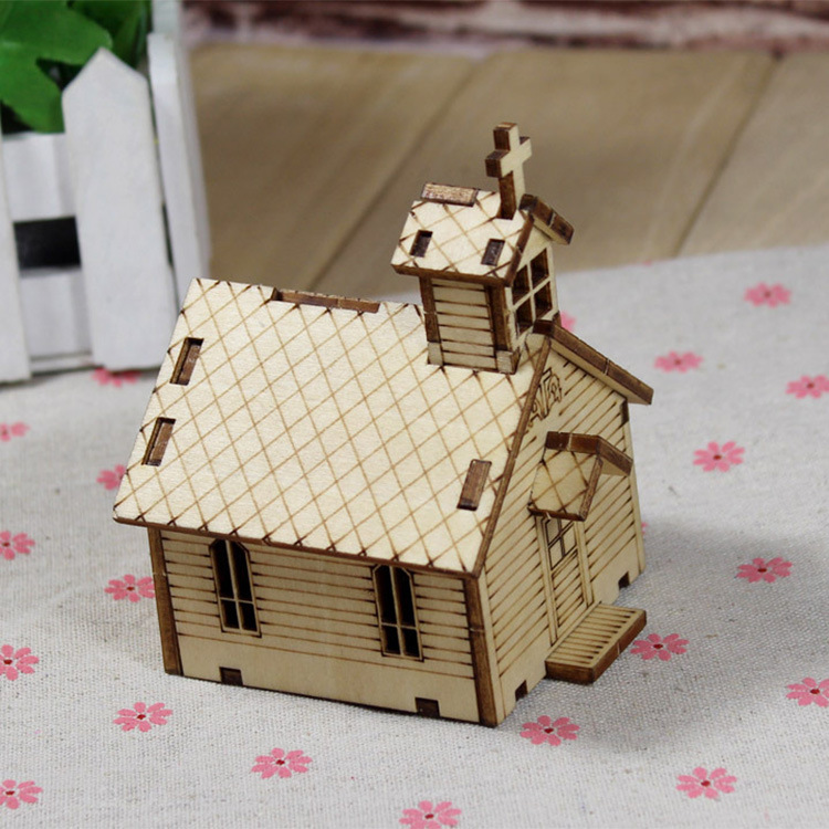 Puzzle Puzzle Music Box Assembled Cabin Hand Music Box Hot Selling Diy