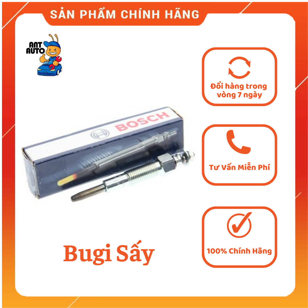 Bugi sấy bosch - kia k2700, k3000, k165, ford everest, ranger 2.5