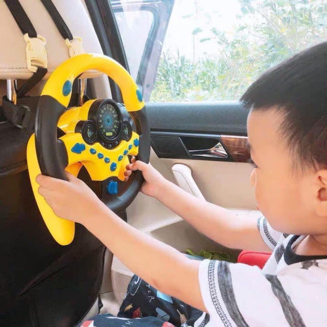 Bộ đồ chơi vô lăng xe hơi trẻ em - vô lăng ô tô đồ chơi cho bé