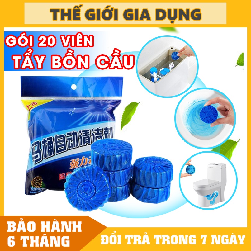 Bộ 20 Viên Khử Mùi Tẩy Bồn Cầu ✔️CÓ VIDEO✔️ Tẩy Mùi Hôi Toilet