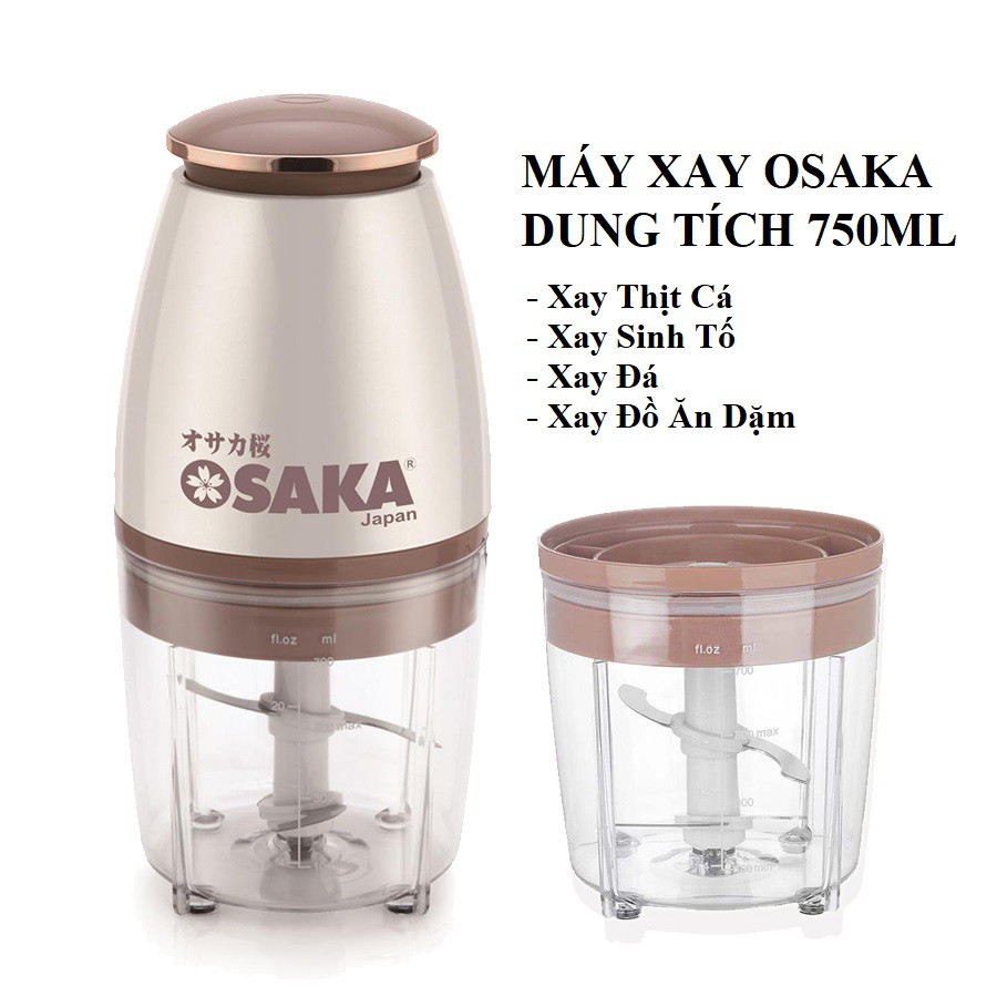 Máy say osaka japan say thịt, cá , đá, máy say sinh tố hàng loại 1 bh 12 tháng đa năng cầm tay