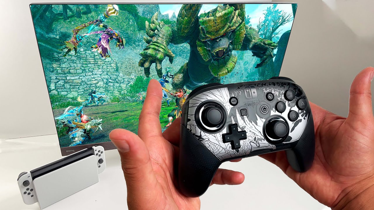 Tay cầm Nintendo Switch Pro Controller Chính Hãng Monster Hunter