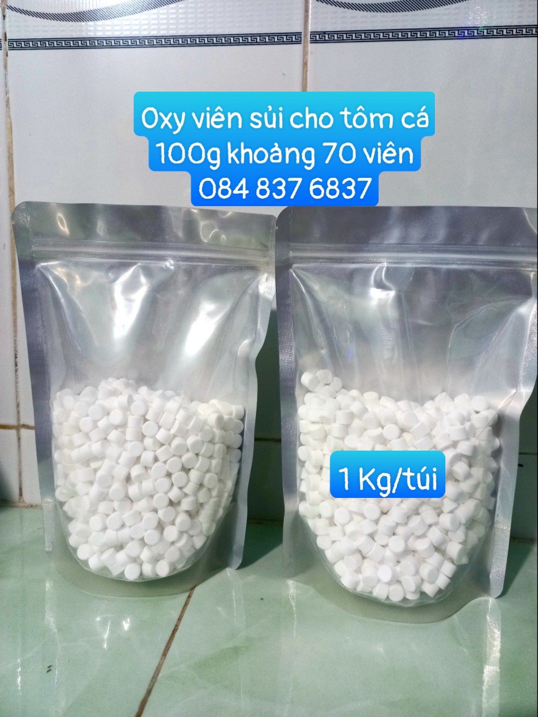 Bán oxy viên, 500g oxy viên cung cấp oxy cho tôm cá, viên oxy câu cá