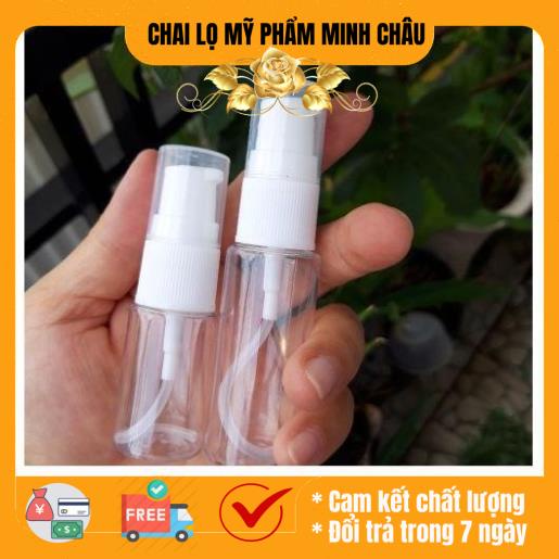 Chai nhựa pet xịt giọt 10ml/20ml/30ml chiết mỹ phẩm
