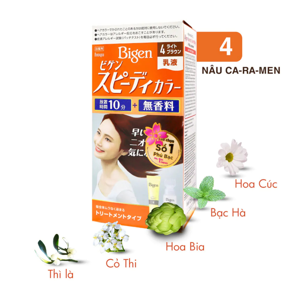 Nhuộm tóc phủ bạc bigen nội địa nhật - hàng nội địa nhật