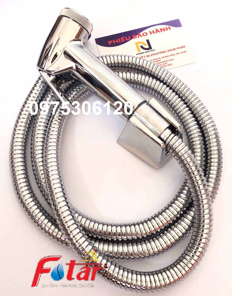 [HCM]Bộ Vòi Xịt Vệ Sinh Xịt Bồn Cầu và Dây và Cài xịt VX23 XỊT XI lớp xi dày 3 lớp sáng bóng tia nước hạt to mạnh