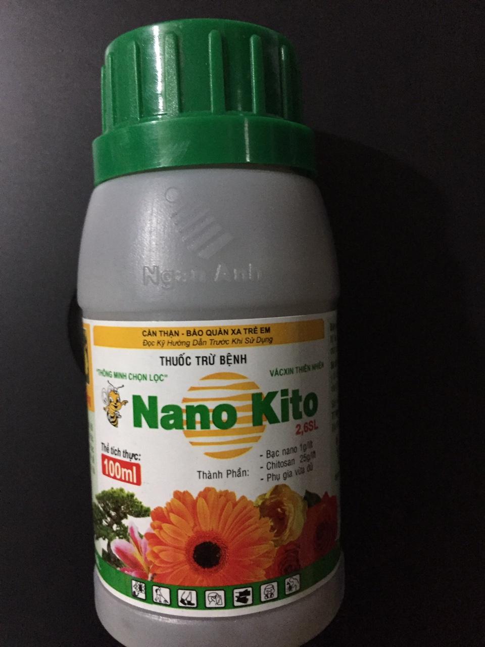 Thuốc trừ bệnh Nano kito 2,6SL-100ml