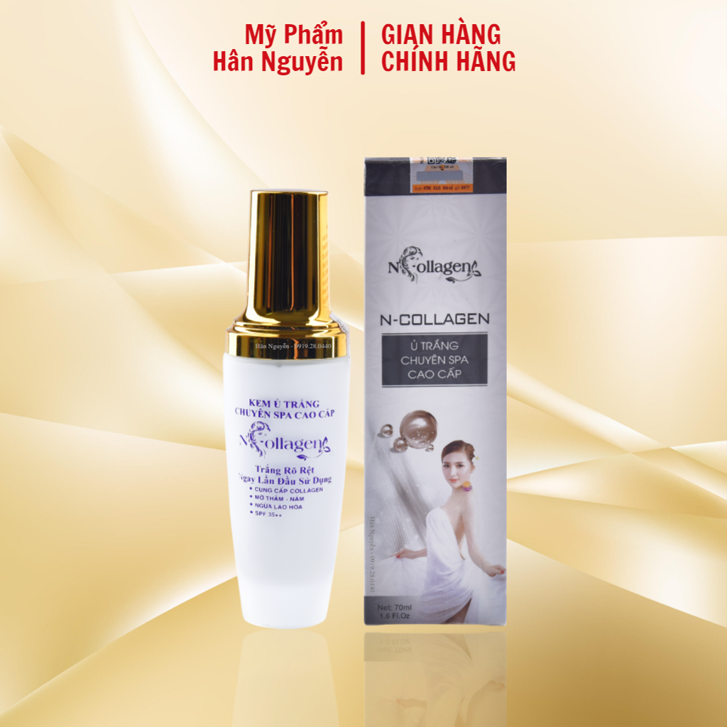 Ủ trắng da mặt chuyên spa cao cấp Ncollagen Hân Nguyễn 70 ml 8938518571052