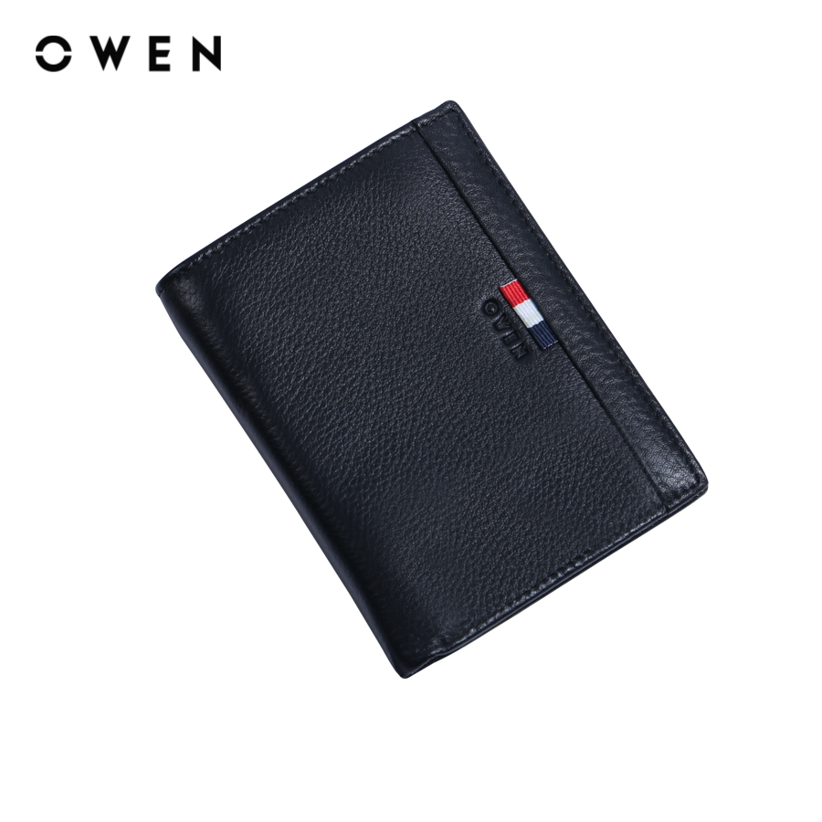 Owen - ví da vd232684 màu đen chất liệu 100% leather