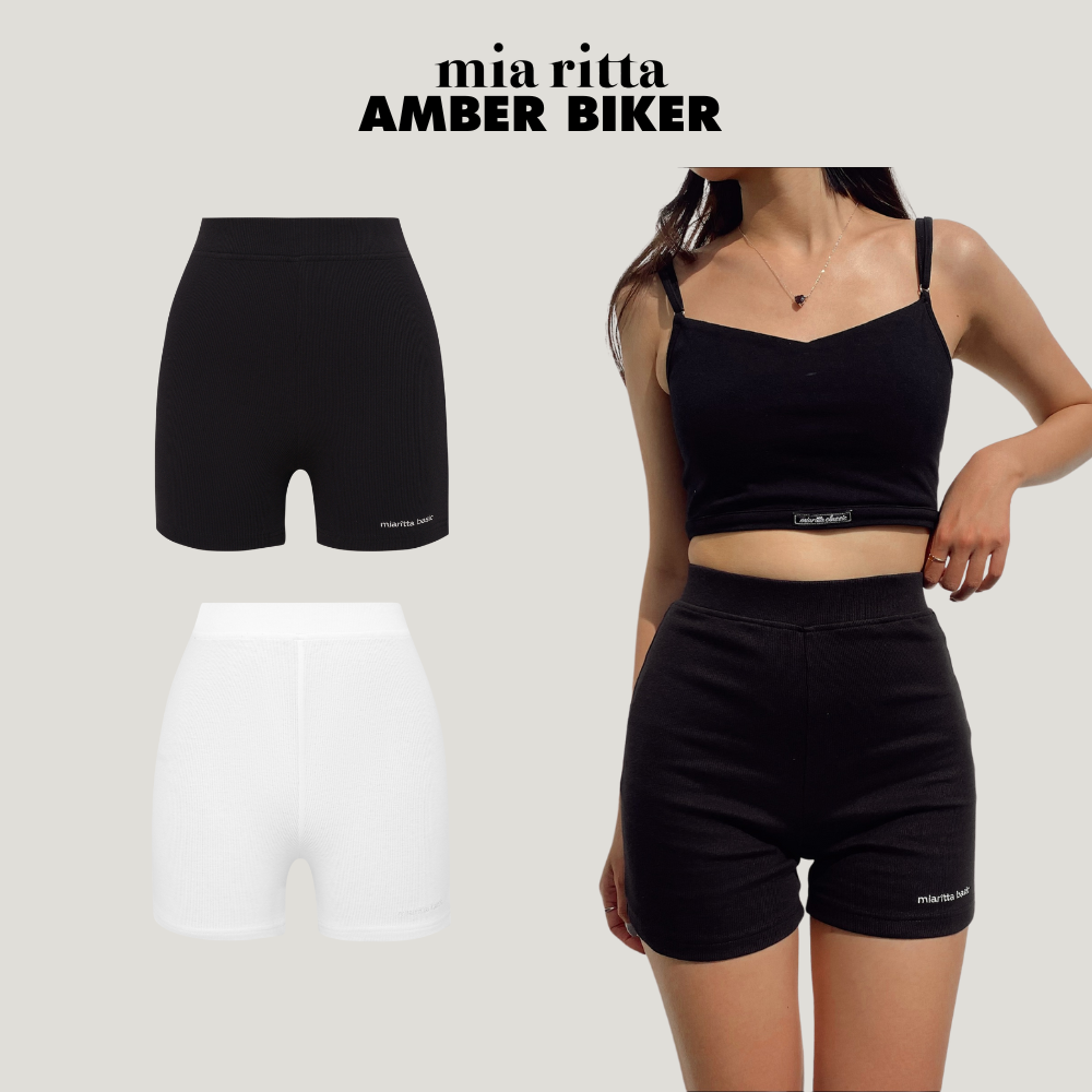 Quần đùi Amber Biker Short Mia Ritta Q394 quần thun tăm co giãn basic