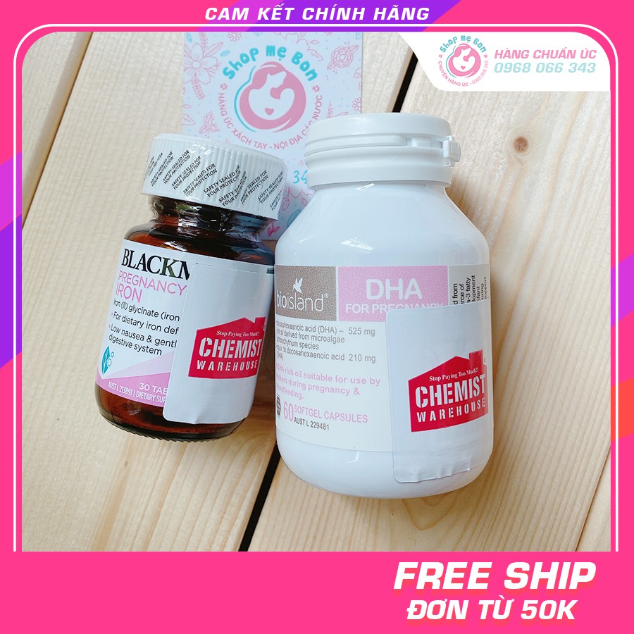 Combo bầu úc - dha bầu, sắt bầu - xuất xứ úc