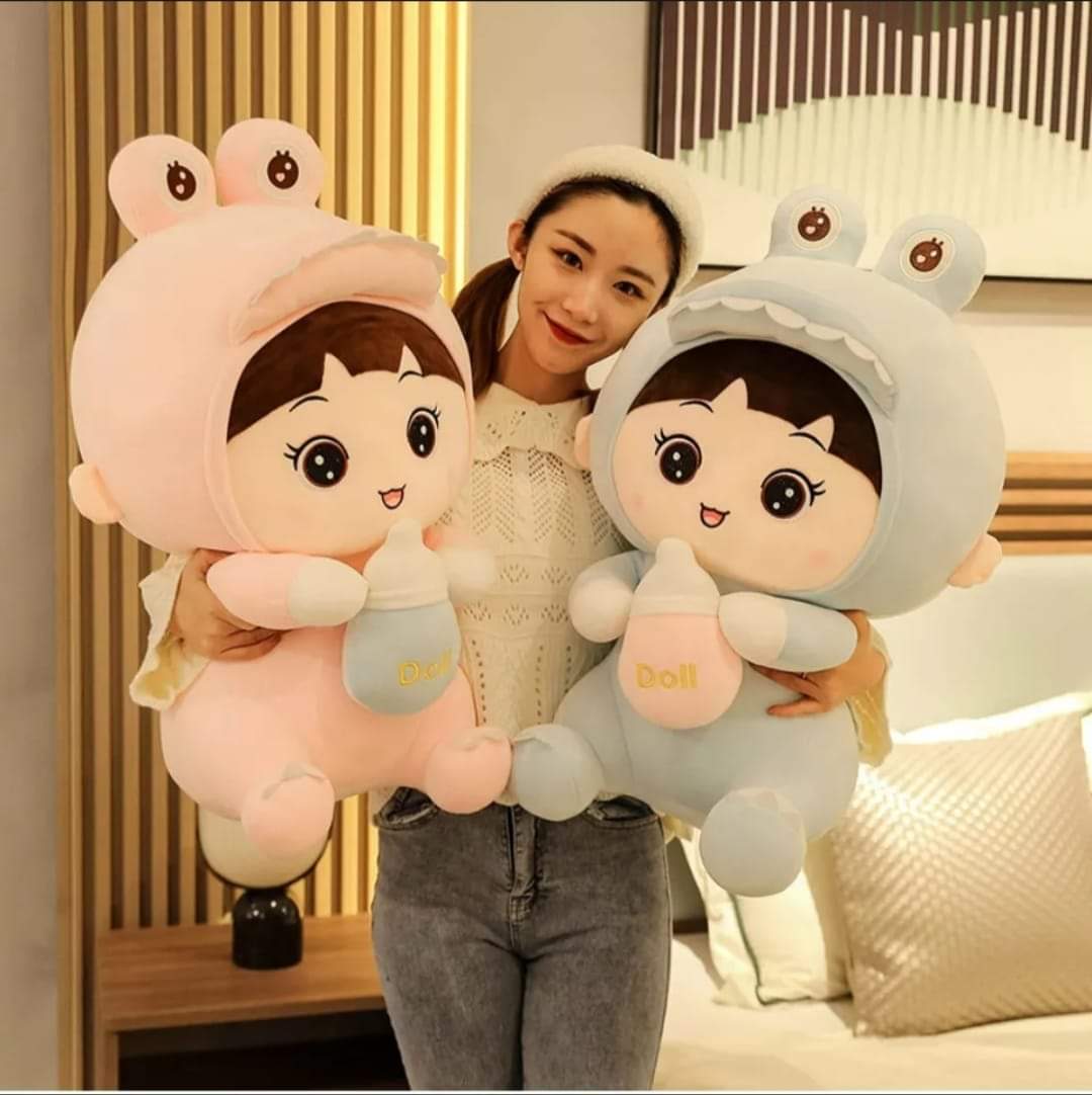 THÚ BÔNG KHỦNG LONG MINISO GẤU BÔNG BÚP BÊ ÔM SỮA VẢI MINISO MỀM MỊN 100% GÒN HÀNG VIỆT NAM
