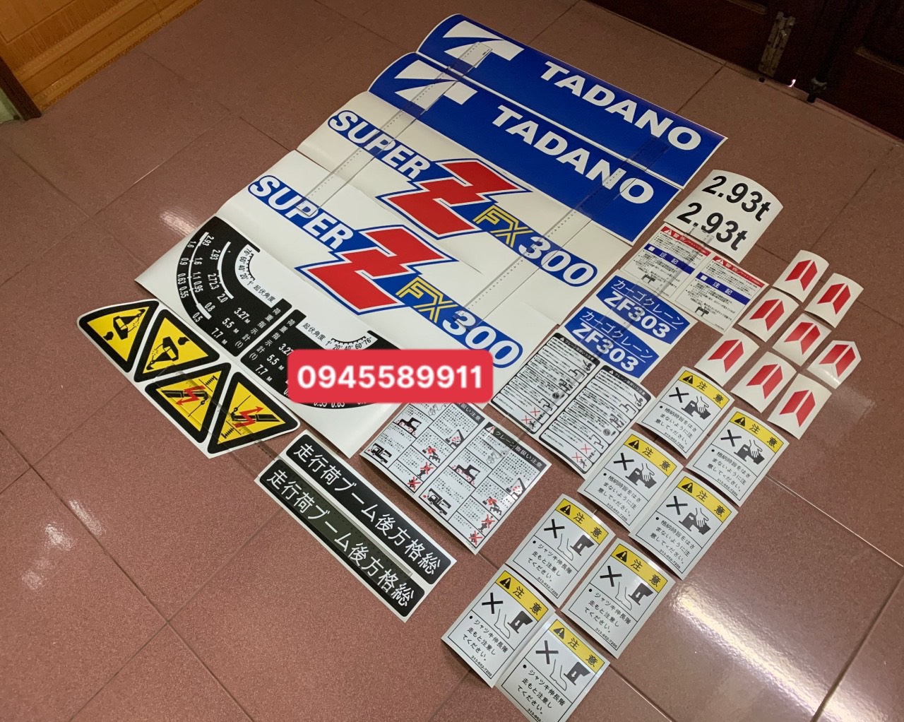 Tem cần cẩu tadano super z fx300