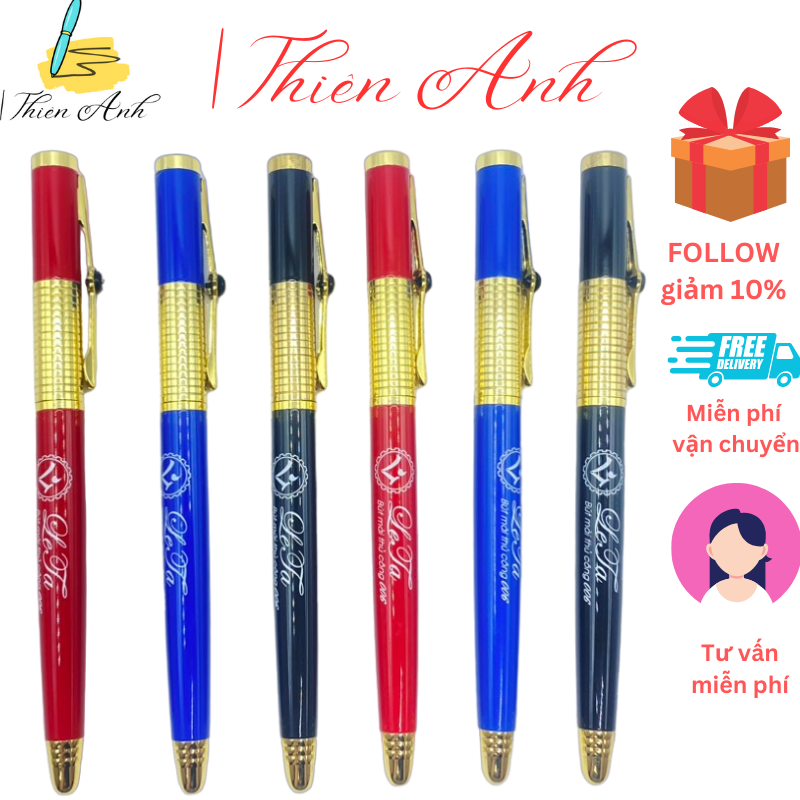 Bút luyện chữ đẹp Leta 006 thân kim loại sang trọng ngòi mài kim tinh vàng êm dễ viết, thanh đậm ít
