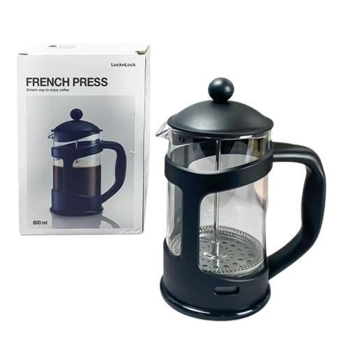 Bình pha cà phê, pha trà cực kì tiện lợi LocknLock French Press dung tích 800ml- LLG018 hàng chính hãng