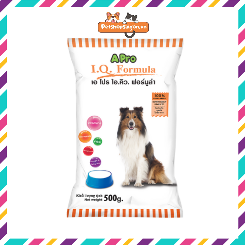 RẺ RẤT RẺ Thức ăn cho chó APRO IQ FORMULA 500g - Chính hãng Thái Lan