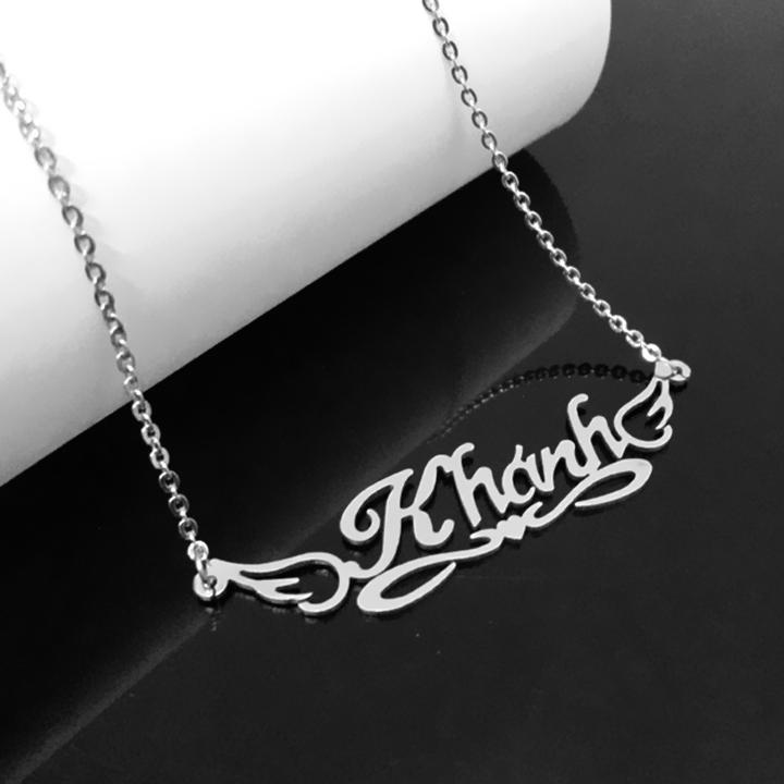 Dây chuyền/ vòng cổ nữ tên KHÁNH - Ý nghĩa, dễ thương