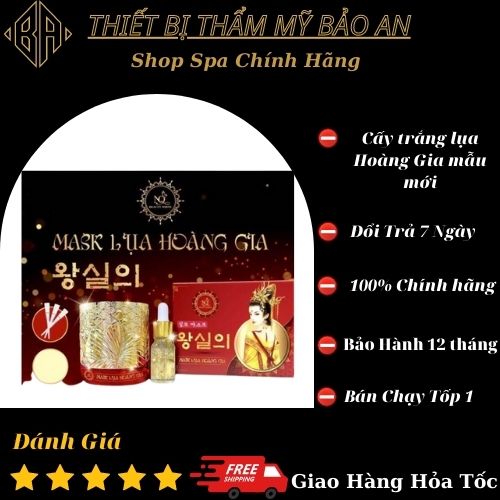Cấy trắng lụa hoàng gia | cấy trắng mẫu mới tặng kèm lọ dưỡng collagen
