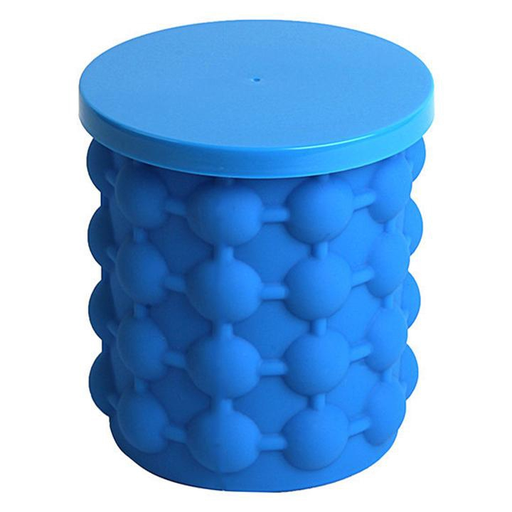 Cốc làm đá thông minh bằng nhựa dẻo silicon kèm nắp đậy