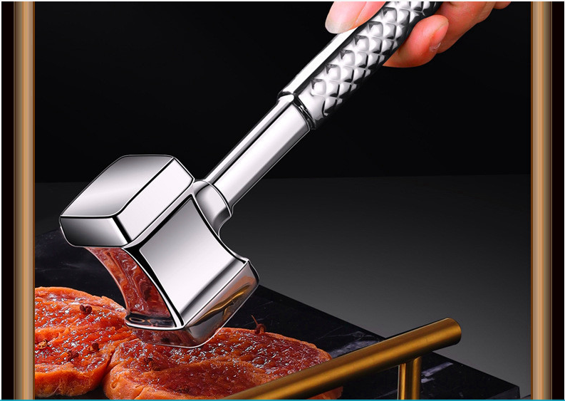 Búa đập thịt inox 304 cao cấp đánh bóng gương Taiwan, dần đa năng 28cm vệ sinh an toàn thực phẩm tuyệt đối Hcm