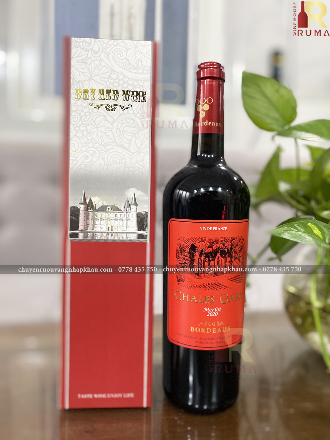 Vang Pháp Chales Gary - Nhãn đỏ