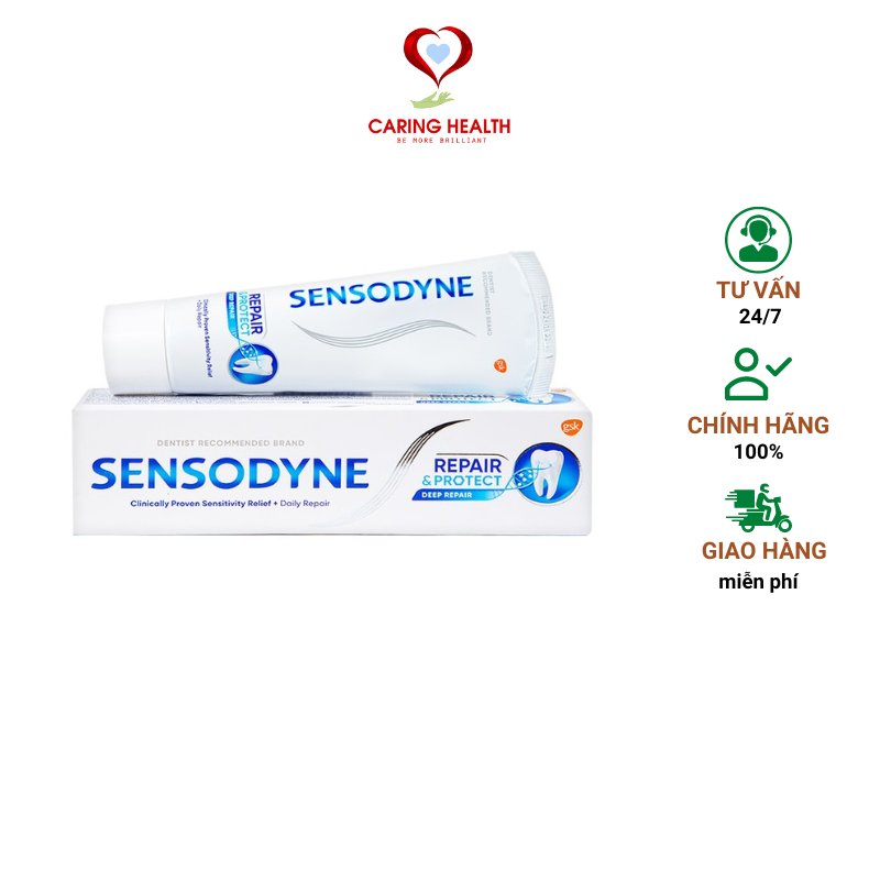 Kem đánh răng Sensodyne Repair & Protect - Hồi phục và bảo vệ răng ê buốt