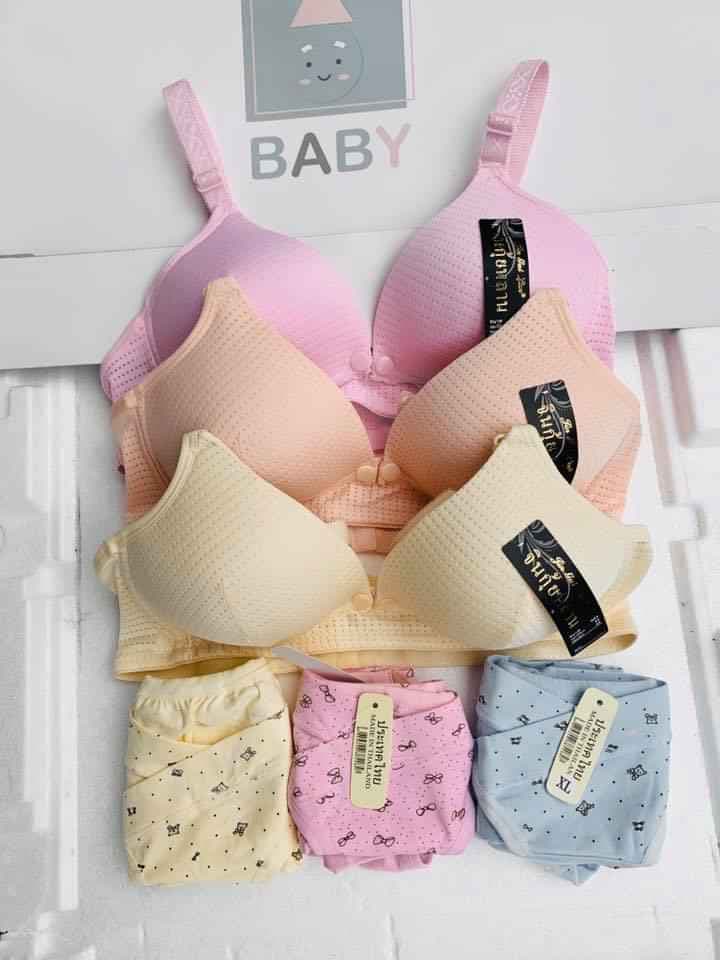 Sét 3 Áo Lót, 3 Quần Lót Bầu Và Sau Sinh Thông Hơi Loại đẹp