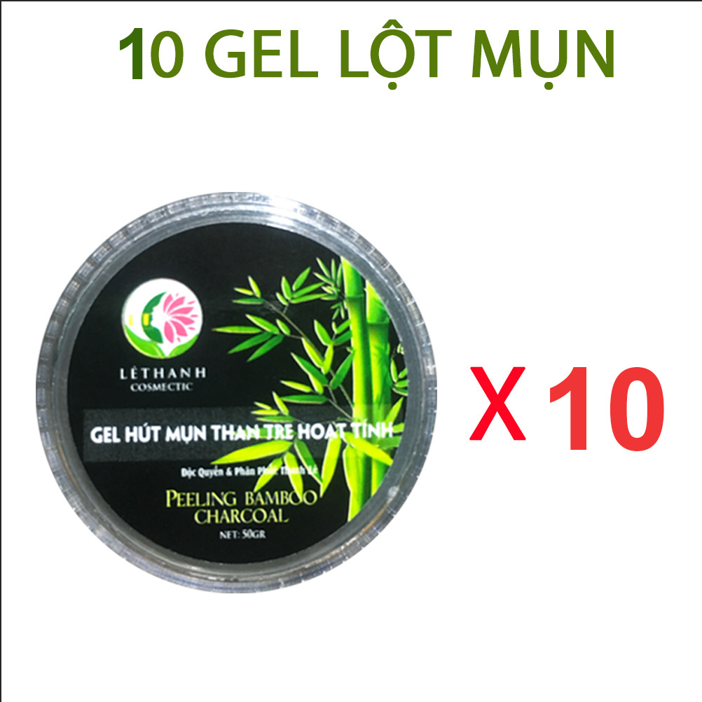 [HCM]Combo 10 hộp gel lột mụn Lê Thanh làm sạch bụi bẩn trên da loại bỏ mụn cám và tế bào chết