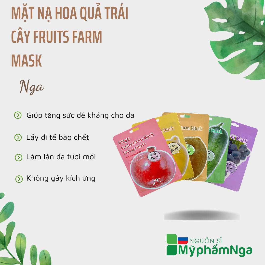 Mặt nạ hoa quả trái cây Fruits Farm Mask