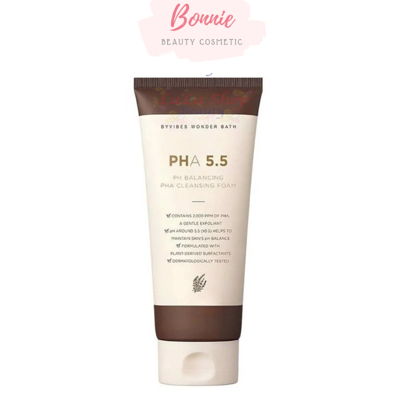 Sữa rửa mặt byvibes wonder bath pha 5.5 ph balancing cleansing foam