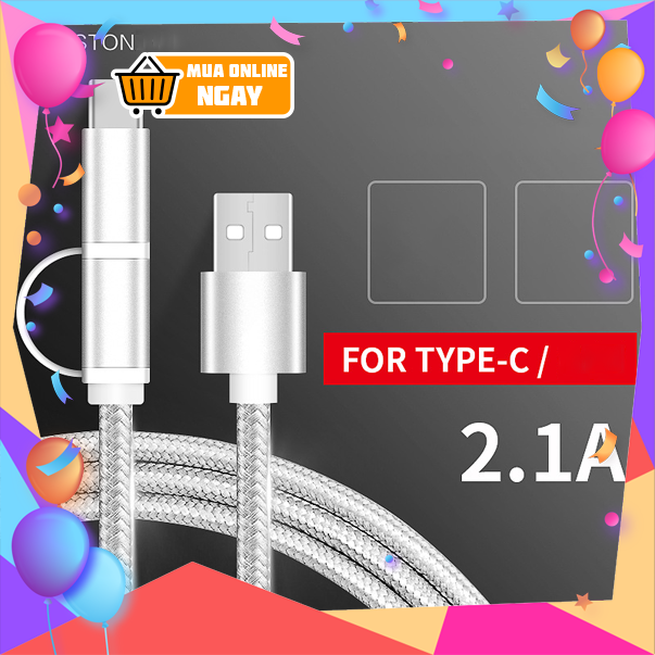 [HCM][NSP29] Dây cáp sạc nhanh 2 in 1 Type-C và Micro USB dài 15 CM Nhãn hiệu TIANSTON [SIÊU SALE] Dây sạc đa năng