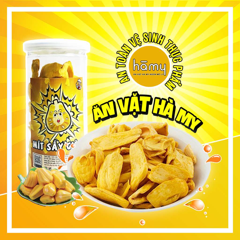 Mít Thái sấy giòn hũ pet 230g đồ ăn vặt Hà My ngon bổ rẻ