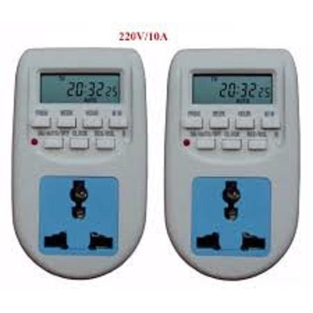 Bộ 2 ổ cắm hẹn giờ điện tử al-06 220v -10a hàng cao cấp