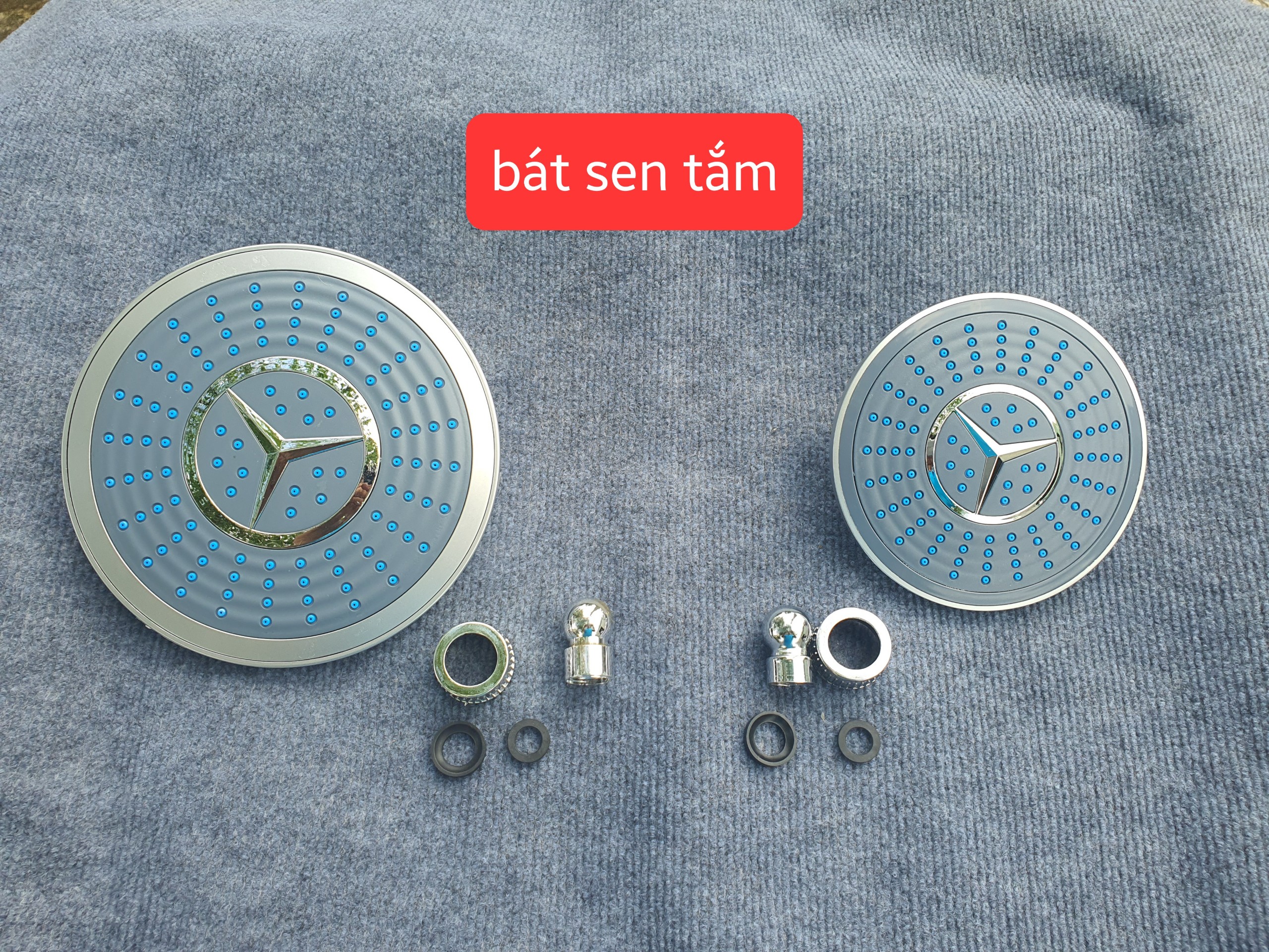 Bát sen tắm đứng nhựa mer dành cho sen cây đứng sử dụng ren 21 đường kính 15cm 20cm