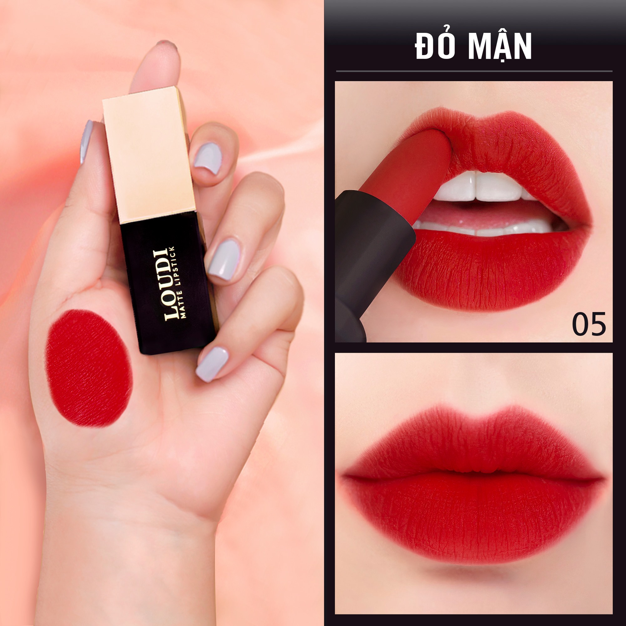 [ Son Sáp Lì vừa ra mắt đầu tháng 7 ] Son Sáp Loudi Thành Phần Từ Tự Nhiên, An Toàn Cho Cả Mẹ Bầu, Bền Màu Đến 8h