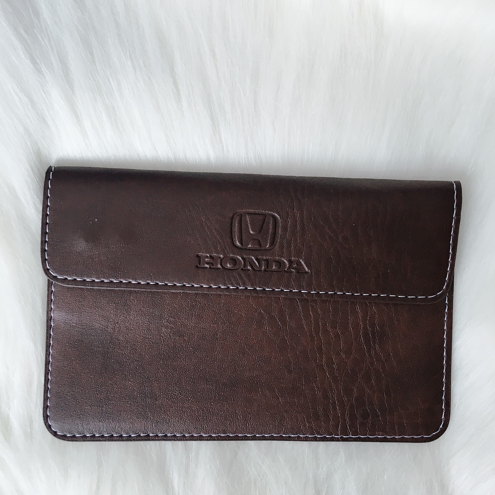 Ví Da Bò Đựng Giấy Tờ Xe Ô Tô Siêu Sang Có Hình Logo Theo Dòng Xe ( Honda )