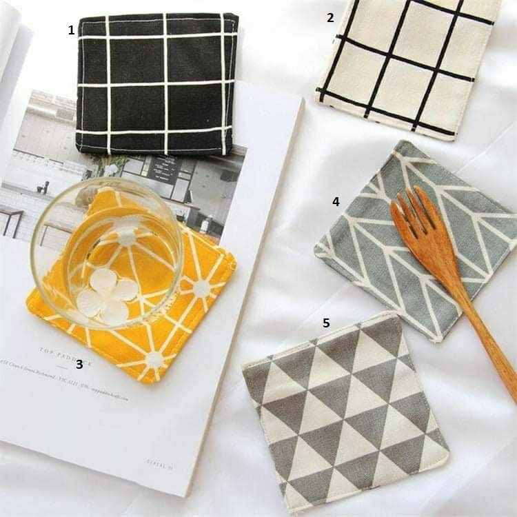 Bộ 4 cái lót ly vải bố