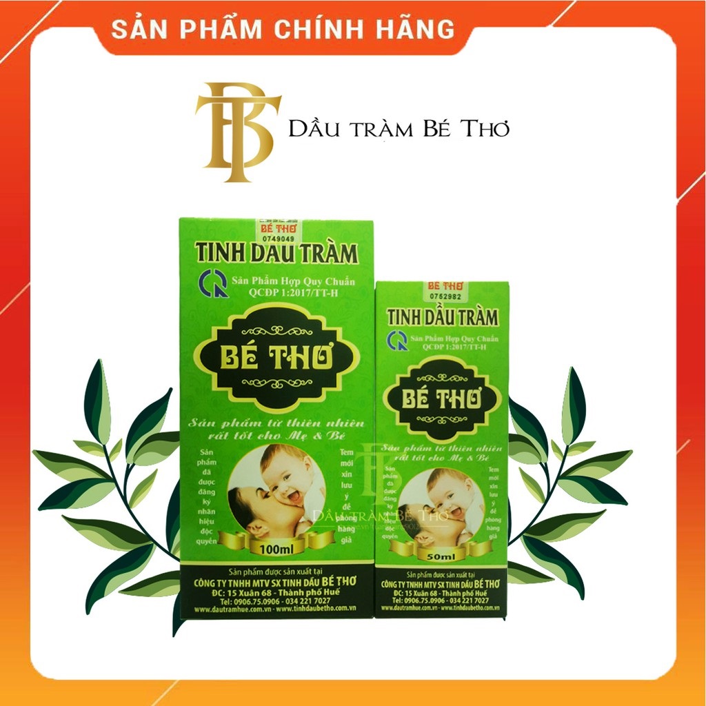 Tinh dầu tràm Bé Thơ Chai 50ml HÀNG CHÍNH HÃNG
